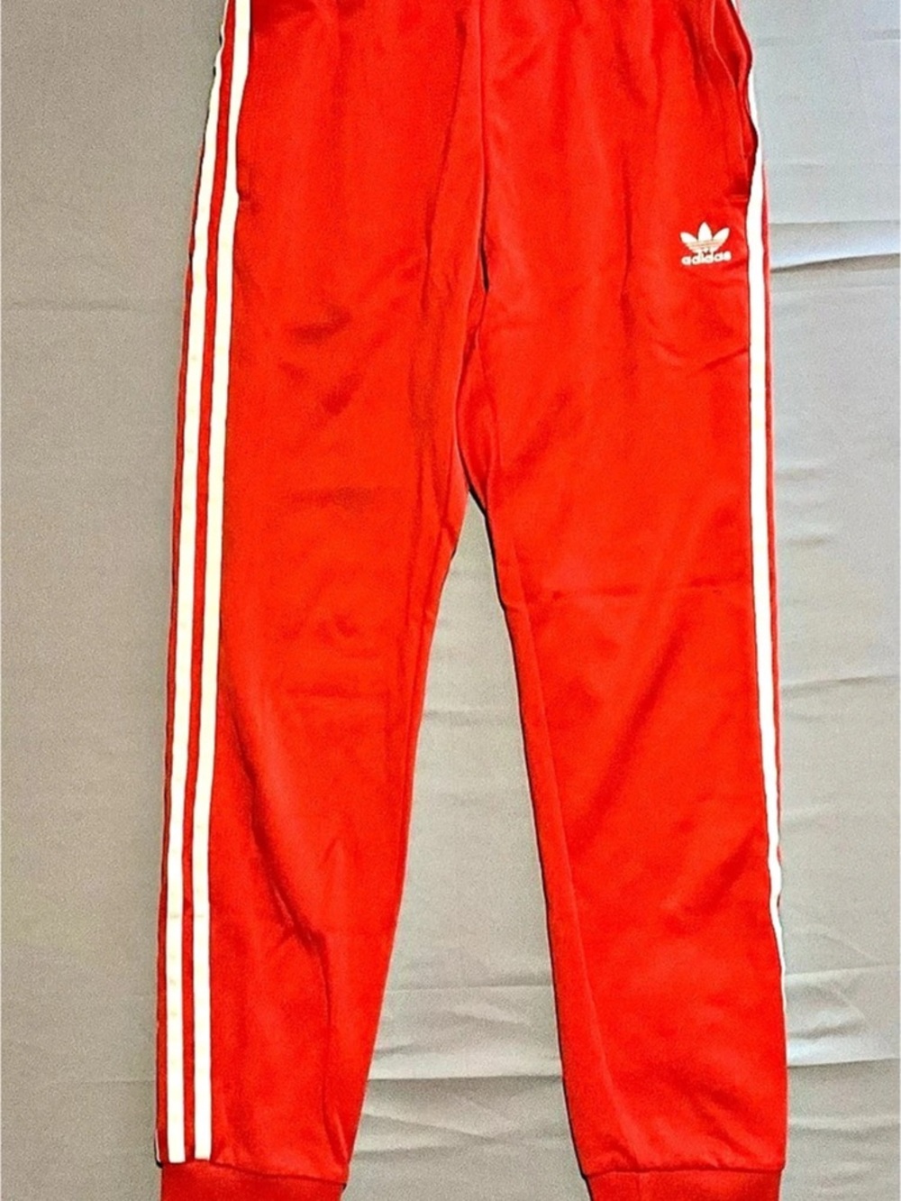 Adidas Red & White Striped Trackpants Jogger Men’s Size Large